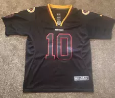 Robert Griffin III #10 NFL Redskins Nike Black Rush Jersey Sz 44 Rare!