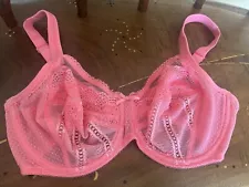 Wacoal 36DD Bra Pink Underwire Lace