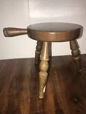 MILKING STOOL Solid Maple Wood Tripod Authentic Furniture Product Made in Japan