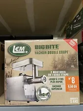 LEM BIG BITE MEAT GRINDER DUAL GRIND NO. 8