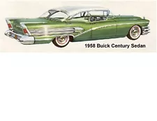 1958 Buick Century Sedan Refrigerator / Tool Box Magnet