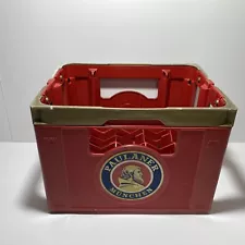 Paulaner Munchen German Plastic Beer Crate Home Brew Man Cave 20 0.5L Bottles