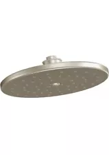 Moen Waterhill Brushed Nickel 10-Inch Single Function Rainshower Showerhead with