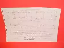 1974 AMC MATADOR X AMBASSADOR BROUGHAM COUPE SEDAN WAGON FRAME DIMENSION CHART