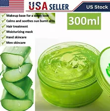 Aloe Vera Gel Soothing 300ml 10.58oz Pure Moisturizer For Sunburn Face Body 98%