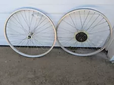 Big Pig Rims 24 MTB Bike Wheels Wheelset 24 Inch Bicycle 7 Speed Set Of Two