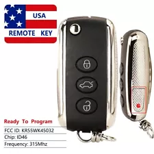 for Bentley Continental GT GTC 2006-2016 Keyless Remote Car Key Fob KR55WK45032