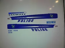 Worcester Mass Police Patrol Car Decals 1:64 two for one money