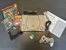 Sony PlayStation 1 PS1 Video Game Console - Crash Bandicoot - Lot