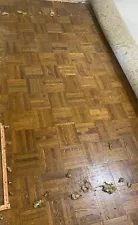 Vintage 60's parquet flooring (13' x 12' area) tongue and groove style