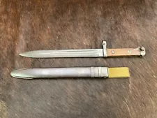 Original Russian M1940 Knife Bayonet & Sheath, SVT-40 Rifle 7.62mm WWII Era