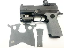 HANDLEITGRIPS GRAY TEXTURED RUBBER GRIP TAPE WRAP for SIG SAUER PISTOL