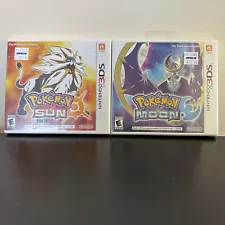 Pokemon Sun and Moon 3DS Games NEW Sealed North American ESRB Versions