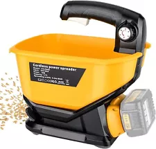 Salt Spreader for Dewalt 20V Li-ion Battery Handheld Seed Spreader 3.7L Hopper