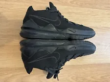 Nike Lebron 17 XVII Low Men's Sz 12 Triple Black Basketball Shoe