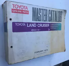 Genuine TOYOTA LAND CRUISER PARTS CATALOGUE 1969. FJ40-55, BJ40/43 & HJ45 series