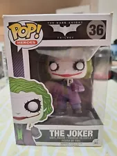 Funko POP The Joker Dark Knight Vinyl Figure #36 Heath Ledger Batman