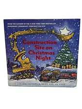 Construction Site on Christmas Night by Sherri Duskey Rinker Hardcover Book Nice