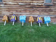 VINTAGE MCDONALDLAND CHARACTER CHAIRS GRIMACE, FRY GIRL, HAMBURGER CHEESEBURGER