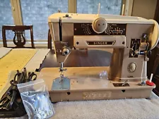 Singer 401a sewing machine cleaned and serviced Very Good cond SN NB746541