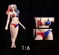 1/6 Harley Quinn Bikini Set For 12" PHICEN Model Hot Toys PHICEN Female Figure