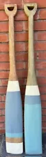 Vintage Decorative Pair of Solid Wood PADDLES/OARS for Nautical Theme Space RARE