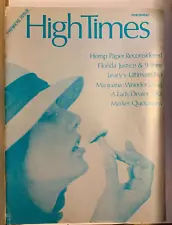 HIGH TIMES PREMIER #1 FIRST ISSUE VINTAGE 1974 MARIJUANA MAGAZINE NOS -NICE! $1