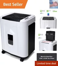 120-Sheet Auto Feed High Security Micro-Cut Paper Shredder / 30 Minutes White...