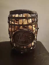 Metal Rustic Wine Barrel Cork Cage Cork Holders for Cork Collectors Home Decor