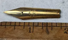 GIANT 14k Warranted flex nib 14k gold for vintage fountain pen