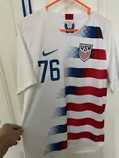 USA US Soccer 2018 Home Jersey USMNT Size Large