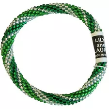 LILY and LAURA "Classic Garland" Hand Crocheted Beaded Bracelet Nepal