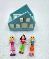 Mini Micro 1.5 Inch Polly Pocket Dolls X3