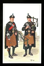 Ireland postcard Irish Guards Pipe Major Lance Corporal piper bagpipes