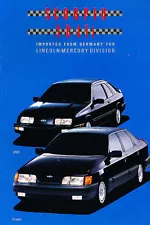 1988 Merkur Scorpio XR4ti Sales Brochure Ford Sierra