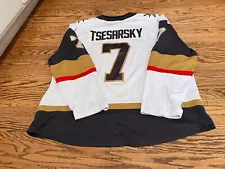 Las Vegas Golden Knights #7 NHL Sz 2XL Production Worn White Jersey