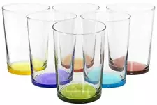 Red Co. Multicolor Large Drinking Glasses for Water, Juice and Cocktails, 16 ...