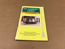 Vintage 1983 Oldsmobile Cutlass Supreme Owner's Manual