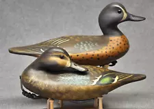 BLUE WINGED-TEAL PAIR duck decoys OP by Darkfeather Freedman hunting rig 2021