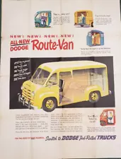 1948-1953 Dodge B1 B2 B3 Route Van Dealership Sales Poster 4' X 3' Sales Poster