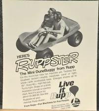 1970 Ruppster Mini Dune Buggy Rupp Print Ad