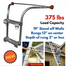 Extension Ladder Stand-Off Stabilizer for Clean/Repair Gutter Window Roof Access