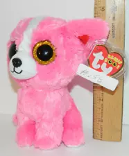 Exact 1 BOO 158 PASHUN 6" Pink Chihuahua DOG TY beanie Boos MNMT + tag protector