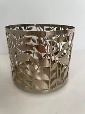 Bath & Body Works Candle Vines Filigree Holder Silver Tone 4" Vine