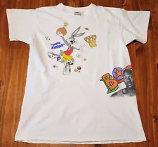 Vintage Air Jordan Tee 18/20 Men's Medium Looney Tunes 1993 Bugs Bunny J8 Rare