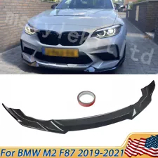 Carbon Fiber Color Front Lip Splitter Spoiler For BMW F87 M2 CS Competition