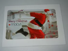 MACY'S SANTA CLAUS MERRY CHRISTMAS COLLECTIBLE GIFT CARD **NO VALUE**