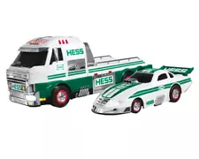 HESS 2016 Collectible Transport Truck with Dragster, Lights and Sound, NIB