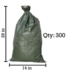 Sandbaggy 300 Green Empty Sandbags For Sale 14x26 Sandbag Sand Bags Bag Poly