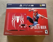 Sony PlayStation 4 Pro 1TB Limited Edition Marvel's Spider Man 1TB Red Console